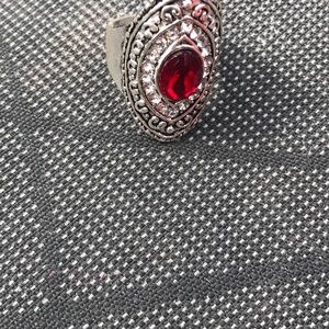 Plated stone ring size9